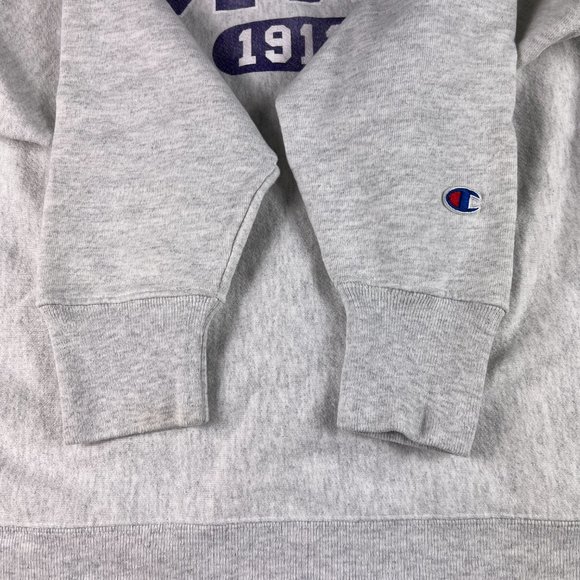 VTG Notre Dame de Sion 1912 Sweatshirt Extra Large Grey & Purple Faded Crewneck - Picture 4 of 14